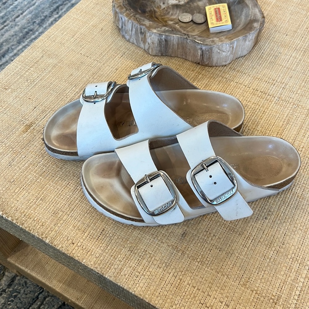 Birkenstock Big Buckle Arizona Sandal white size 39
